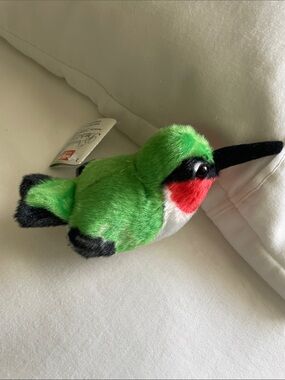 Ruby-Throated Hummingbird plush bird (Audubon)